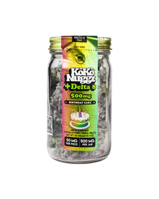 Koko Nuggz D8 THC Cereal Treats 500MG – Birthday Cake_CBDee