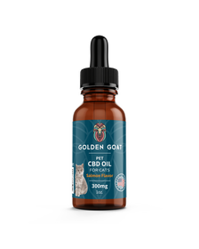 Golden Goat CBD Hemp Oil for Cats, Salmon Flavor – 300mg_CBDee