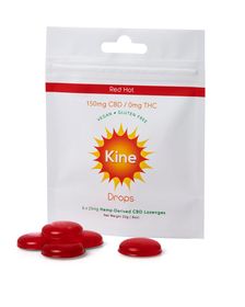 Kine Red Hot CBD Drops - 25mg CBD Lozenges_CBDee