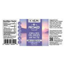 Calm CBD Oil Drops for Anxiety Support - 600mg_CBDee