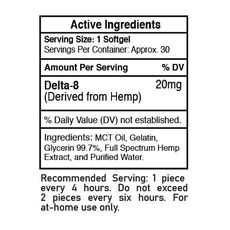 Delta 8 Softgels 30pcs 750mg_CBDee