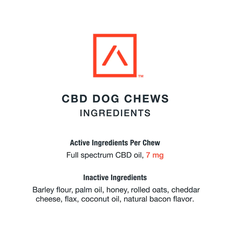 Motive Mini CBD Dog Chews - Cheddar Cheese & Bacon Flavor_CBDee