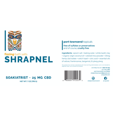 Fizzling Bath Salts Shrapnel Soakiatrist with CBD_CBDee
