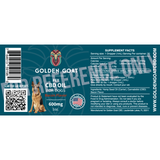 Golden Goat CBD Hemp Oil for Dogs, Bacon Flavor – 600mg_CBDee