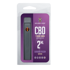 Golden Goat CBD Vape Device 1200mg – Rechargeable/Disposable – Durban Poison_CBDee