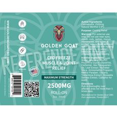 Golden Goat CBD Pain Freeze 2500mg_CBDee