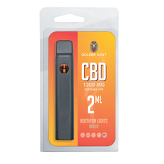 Golden Goat CBD Vape Device 1200mg – Rechargeable/Disposable – Northern Lights_CBDee