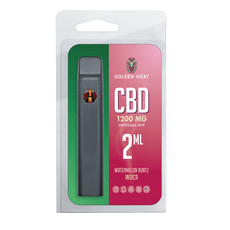 Golden Goat CBD Vape Device 1200mg – Rechargeable/Disposable – Watermelon Runtz_CBDee