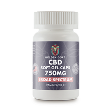 Golden Goat CBD Gel Capsules – Broad Spectrum – 750MG_CBDee