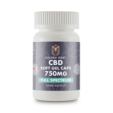 Golden Goat CBD Gel Capsules – Full Spectrum – 750mg_CBDee