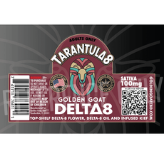 Golden Goat Delta-8 Tarantula Premium Kief Doobie Sativa – 100mg_CBDee