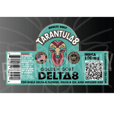 Golden Goat Delta-8 Tarantula Premium Kief Doobie Indica – 100mg – 100mg_CBDee