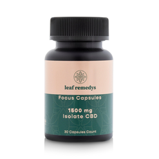 Leaf Remedys 1500mg CBD Soft Gels Focus formula_CBDee