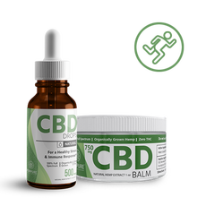 Hempure Sports Recovery Bundle: Balm & Drops_CBDee