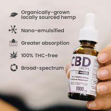 Hempure Rescue CBD Oil Drops 1000 mg_CBDee