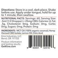 Kine Lemon CBD Tincture_CBDee