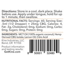 Kine Lemon CBG Tincture_CBDee
