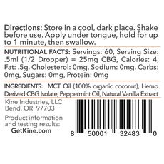 Kine Mint CBG Tincture_CBDee