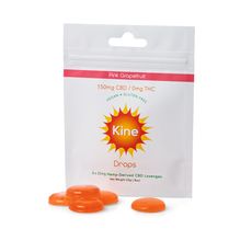 Kine Pink Grapefruit CBD Drops - 25mg CBD Lozenges_CBDee