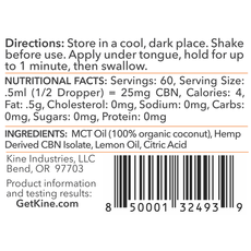 Kine Lemon CBN Tincture_CBDee