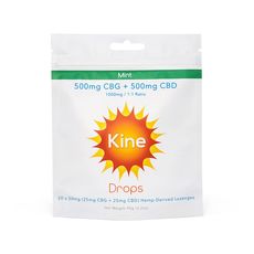 Kine Mint CBG/CBD Drops 1:1 Ratios - 1000mg_CBDee