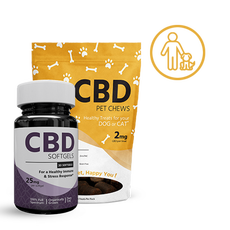 Hempure Pet Bundle: Furry Friend Bundle: Capsules + Pet Chews_CBDee