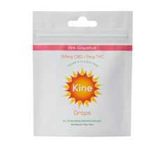 Kine Pink Grapefruit CBD Drops - 25mg CBD Lozenges_CBDee
