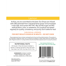 Kine Lemon CBD Drops - 25mg CBD Lozenges_CBDee