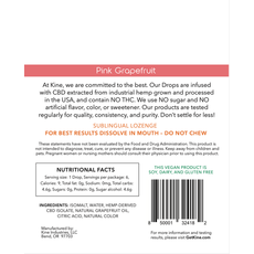 Kine Pink Grapefruit CBD Drops - 25mg CBD Lozenges_CBDee