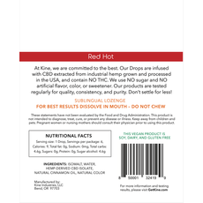 Kine Red Hot CBD Drops - 25mg CBD Lozenges_CBDee