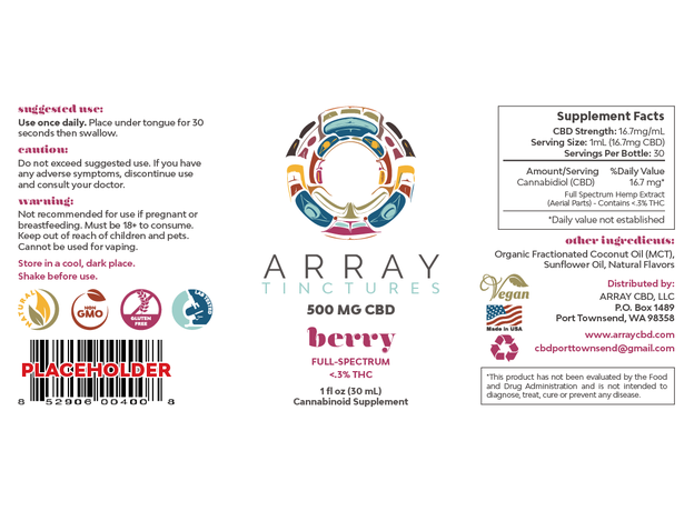 Array Berry Tincture_CBDee